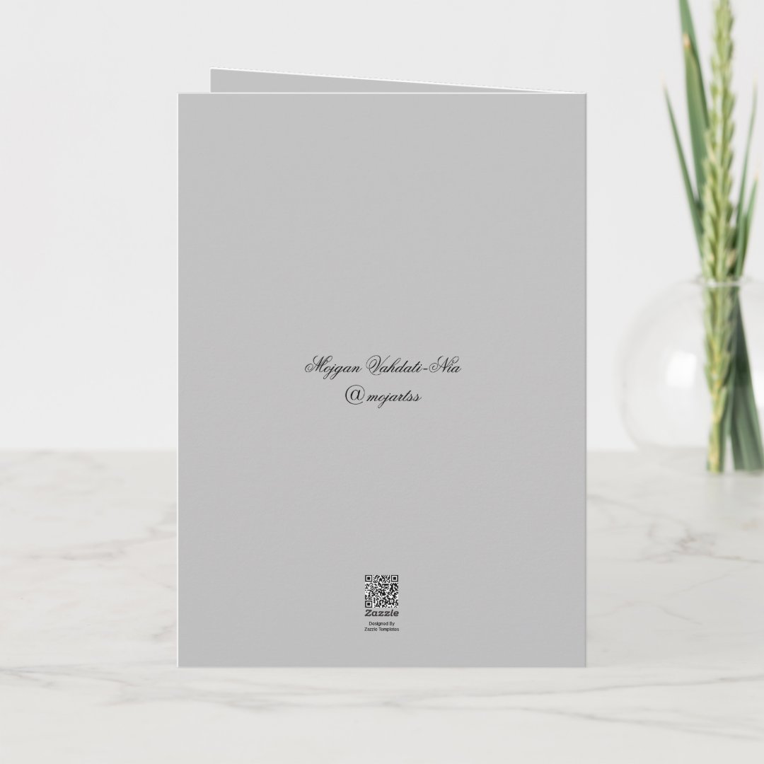 (PLAIN) Rose painting greeting cards