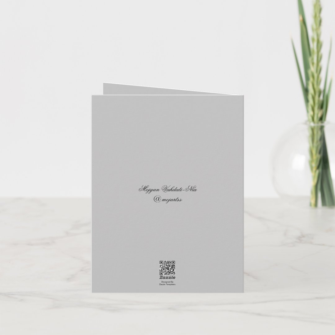 (PLAIN) Rose painting greeting cards