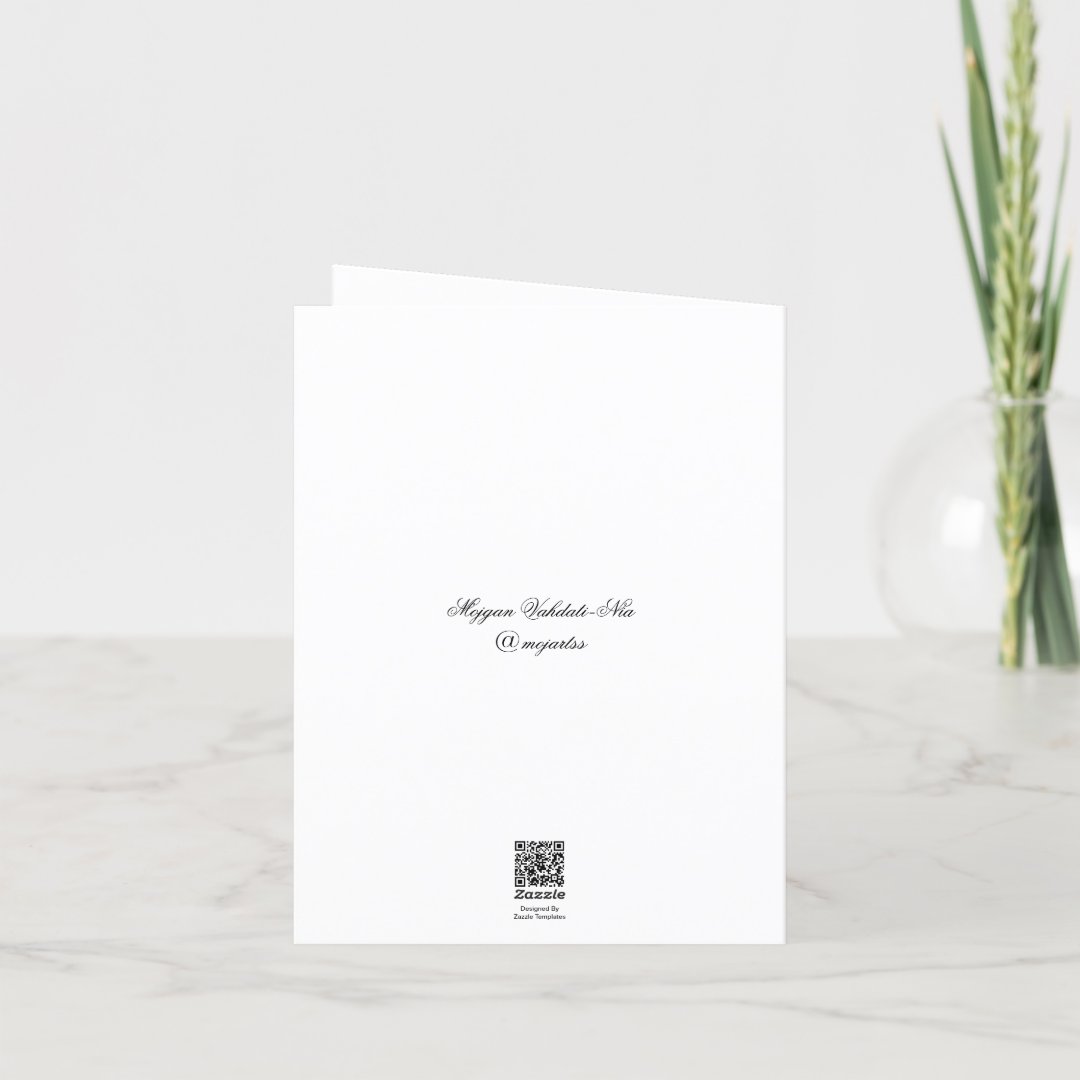 (PLAIN) Rose painting greeting cards