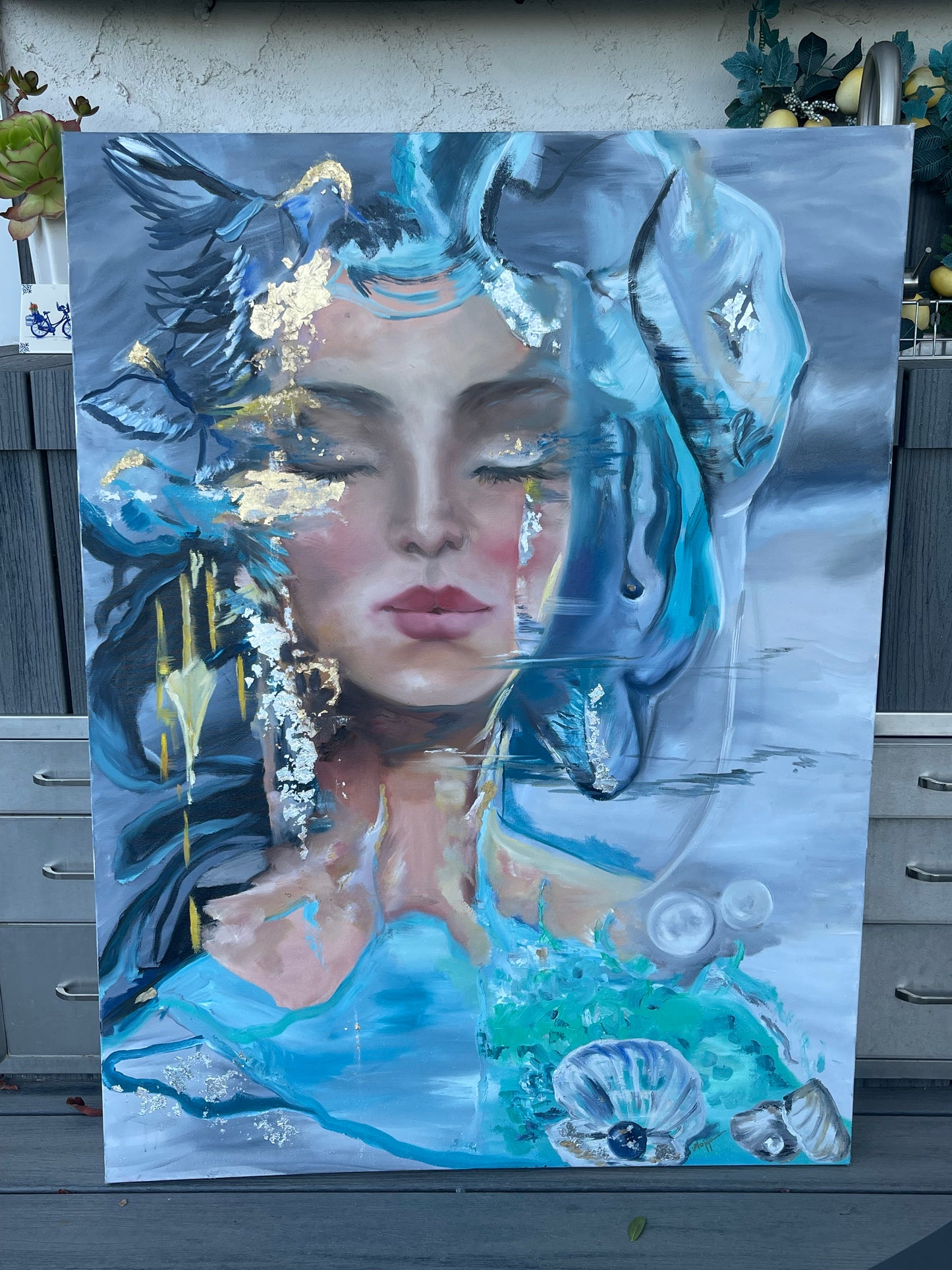 Serene Horizons Oil Painting PRINT