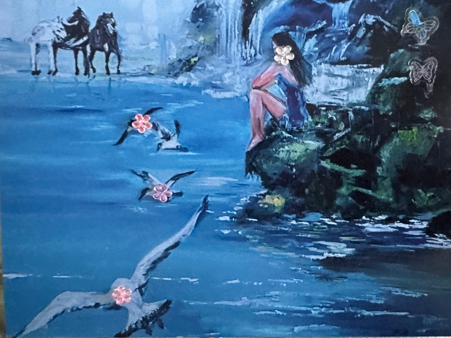 (HANDCRAFTED) Dream painting greeting cards