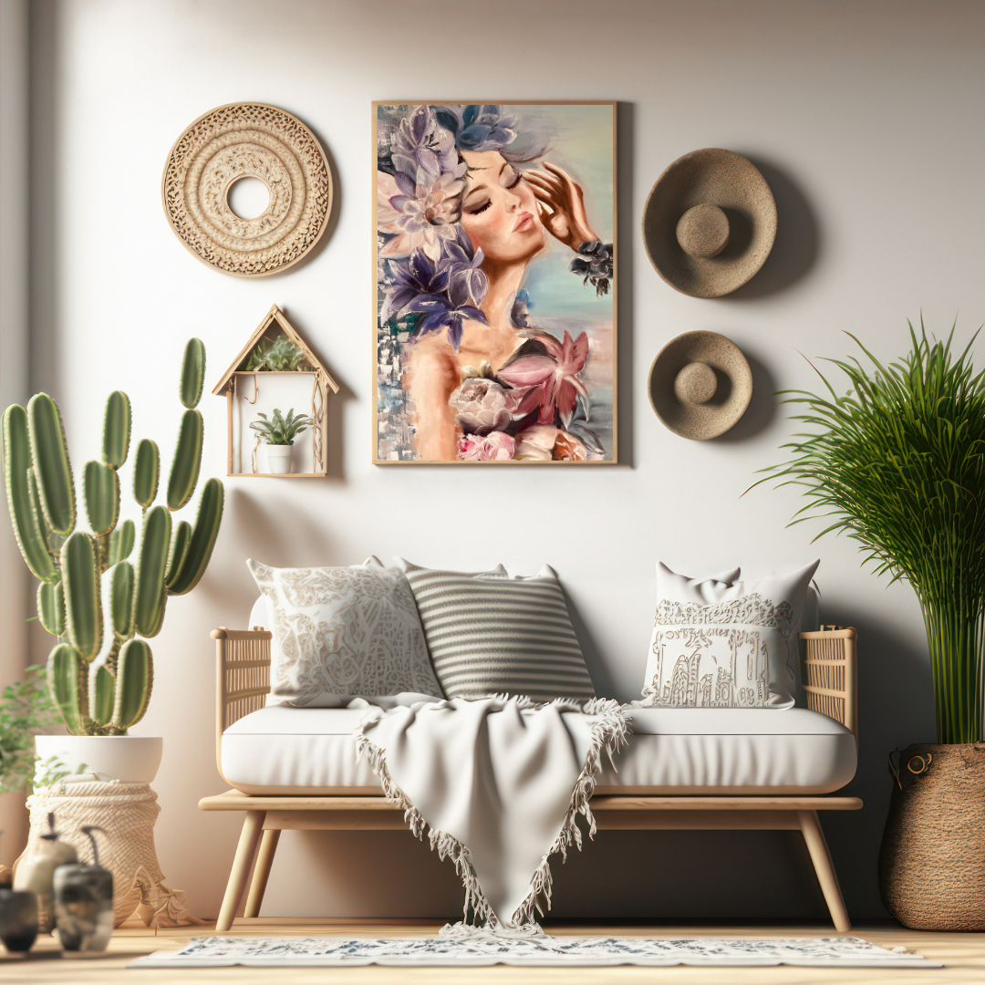 Blossom Elegance Oil Painting (ORIGINAL)