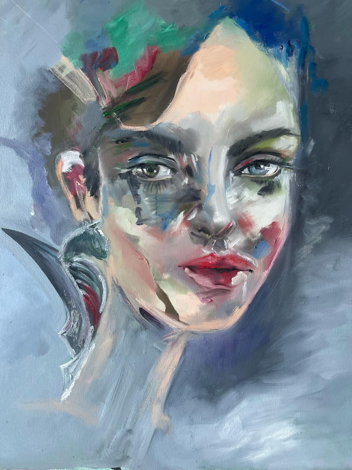 Eyes of the Huma Oil Painting (ORIGINAL)