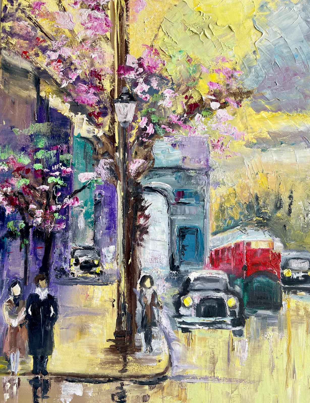 Paris in the 1950s Oil Painting (ORIGINAL)