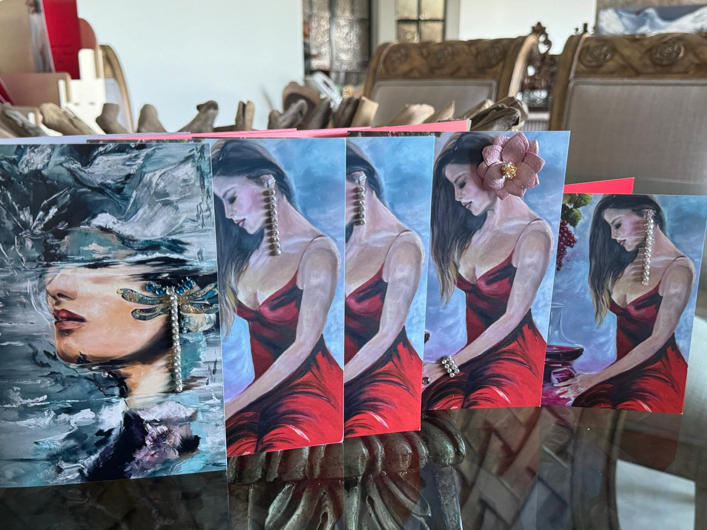 At the Winery handcrafted greeting cards, Mojgan Vahdati-Nia