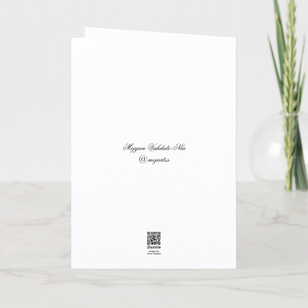 (PLAIN) Rose painting greeting cards