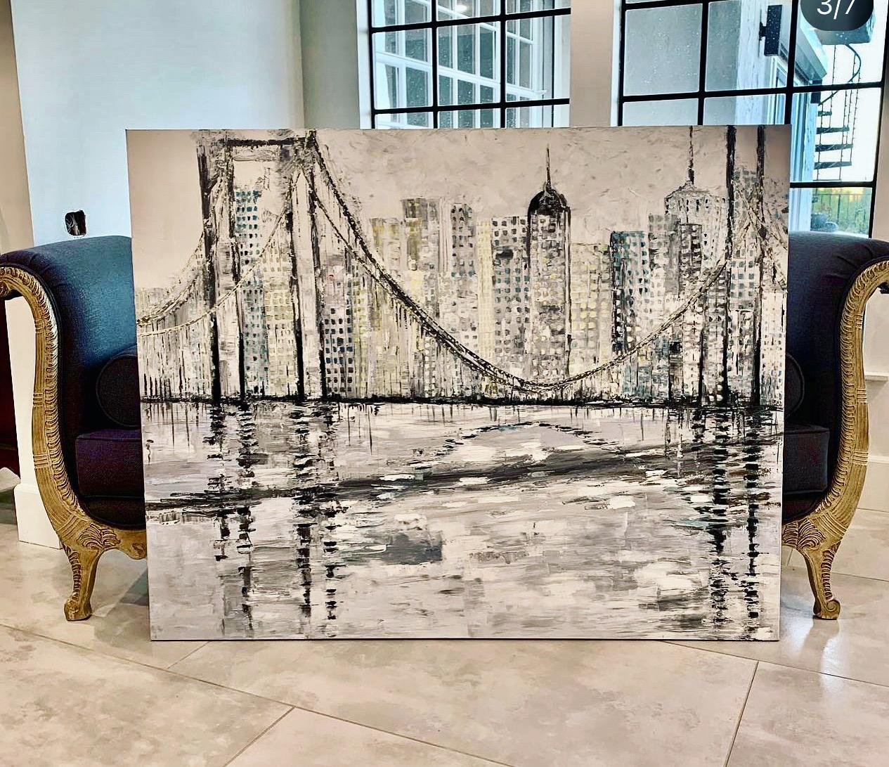 Brooklyn bridge Oil Painting (REPRINT) | Mojgan Vahdati - Nia | Mojarts