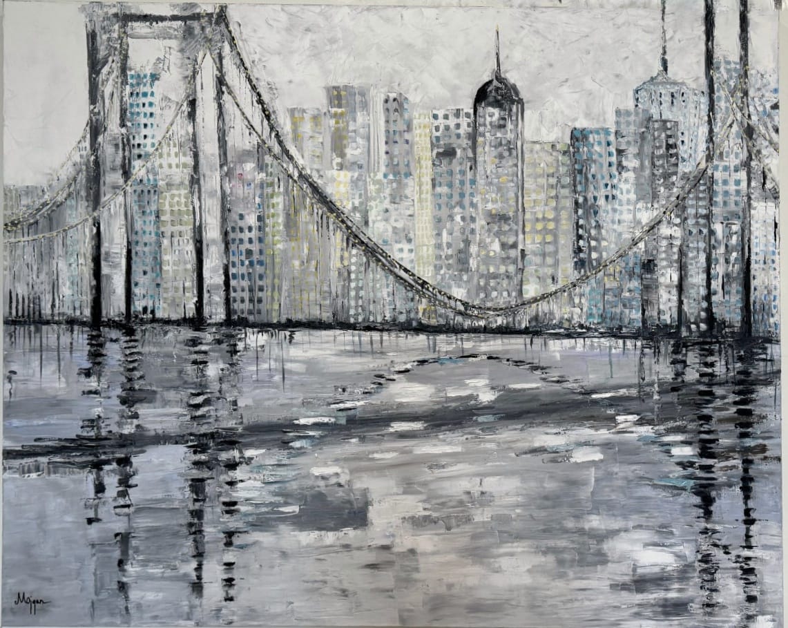 Brooklyn bridge Oil Painting (REPRINT) | Mojgan Vahdati - Nia | Mojarts