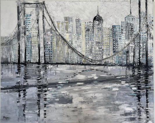Brooklyn bridge Oil Painting (REPRINT) | Mojgan Vahdati - Nia | Mojarts
