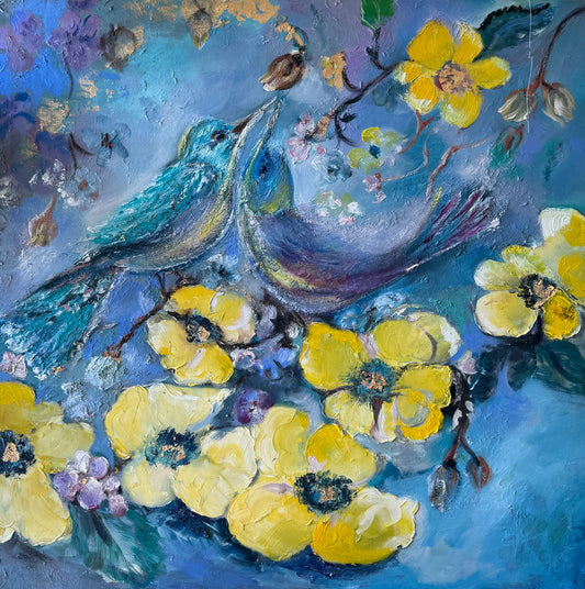 Harmony in Bloom Oil Painting (REPRINT) | Mojgan Vahdati - Nia | Mojarts