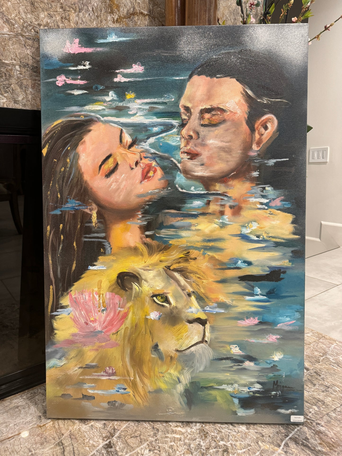 Lagoon Serenity Oil Painting (ORIGINAL)
