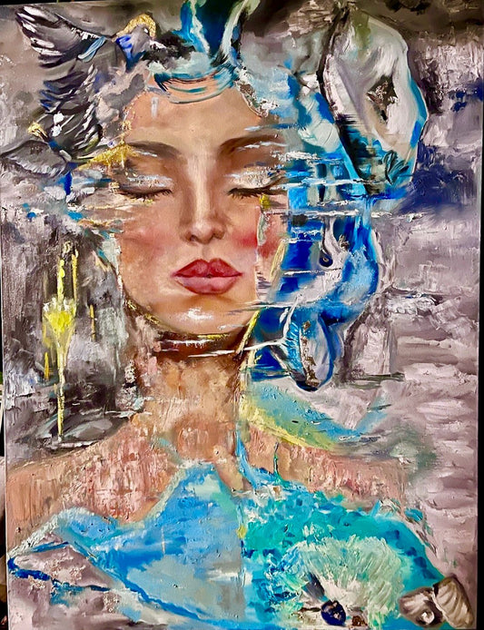  Dance of the Sea reprint painting, Mojgan Vahdati-Nia