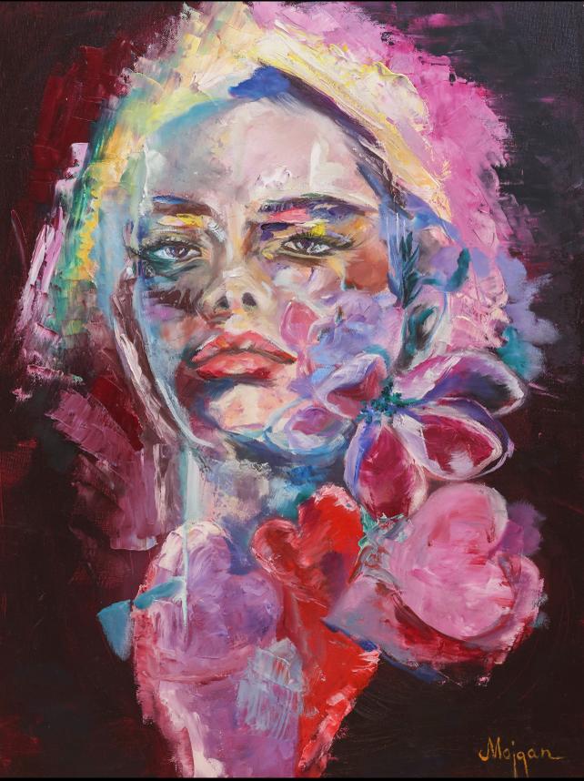 Spectral gaze Oil Painting (REPRINT) | Mojgan Vahdati - Nia | Mojarts