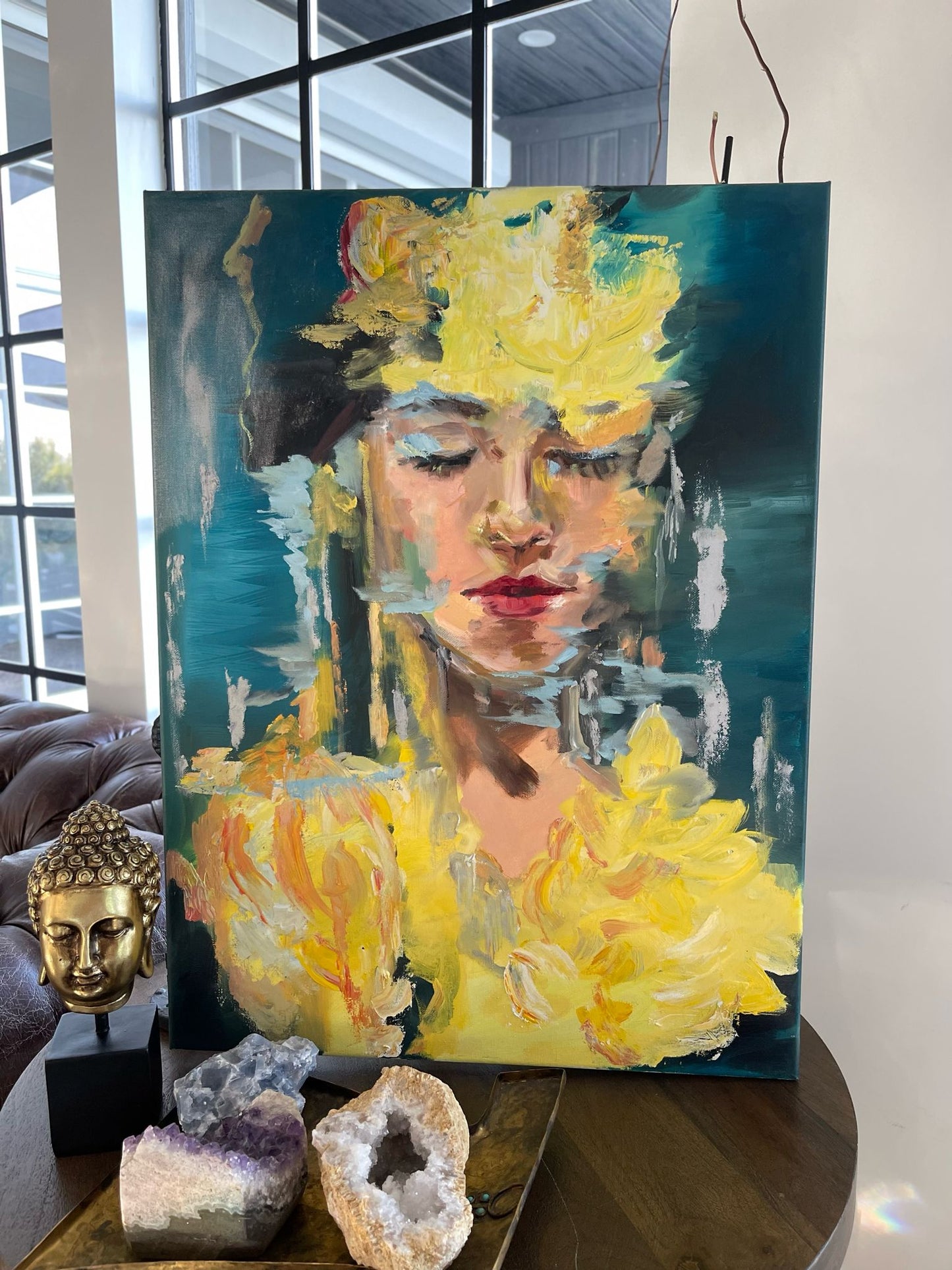 Submerged Serenity Oil Painting (REPRINT) | Mojgan Vahdati - Nia | Mojarts