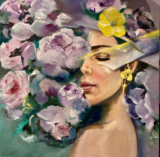 Lavender Glow Oil Painting  (REPRINT) | Mojgan Vahdati - Nia | Mojarts