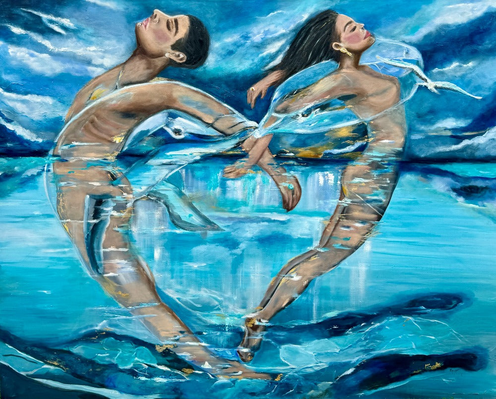 soulmates and the dolphins kiss print available